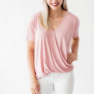 ✨Host Pick✨ Short sleeve wrap blouse